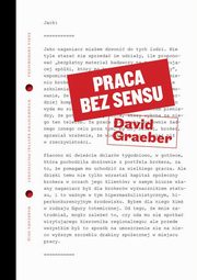 ksiazka tytu: Praca bez sensu autor: David Graeber