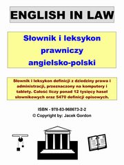 English in Law, Jacek Gordon