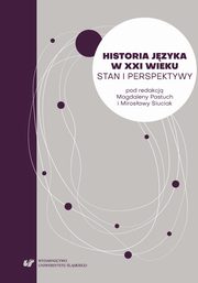ksiazka tytu: Historia jzyka w XXI wieku. Stan i perspektywy - 46 