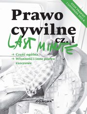 Last Minute Prawo cywilne cz.I - listopad 2021, Anna Glska