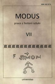 Modus. Prace z historii sztuki. Tom VII, Wojciech Baus