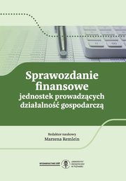 Sprawozdanie finansowe jednostek prowadzcych dziaalno gospodarcz, 