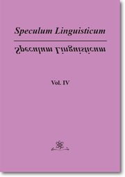 Speculum Linguisticum Vol. 4, Jan Wawrzyczyk