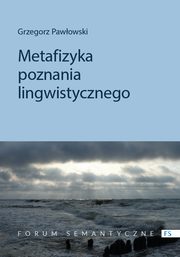 Metafizyka poznania lingwistycznego, Grzegorz Pawowski