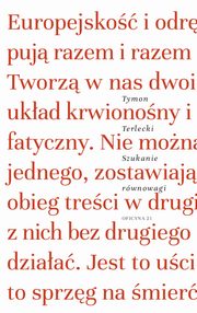 ksiazka tytu: Szukanie rwnowagi autor: Tymon Terlecki