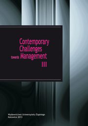 Contemporary Challenges towards Management III, 