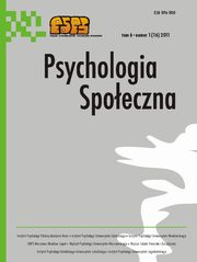 ksiazka tytu: Psychologia Spoeczna nr 1(16)/2011 autor: 