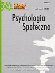 ksiazka tytu: Psychologia Spoeczna nr 2(17)/2011 autor: 