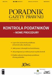 ksiazka tytu: Kontrola podatnikw ? nowe procedury (PGP 4/2017) autor: Praca zbiorowa