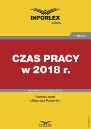 ksiazka tytu: Czas pracy w 2018 r. autor: Infor Pl