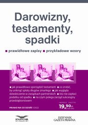 Darowizny, testamenty, spadki, Eliza Jamborska