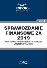 Sprawozdanie finansowe za 2019 r.Nowe terminy, ujcie pandemii w sprawozdaniu, Praca zbiorowa