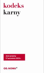 Kodeks karny. Stan prawny 17 wrzenia 2019r., Sejm RP