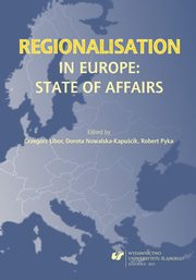 ksiazka tytu: Regionalisation in Europe: The State of Affairs autor: 