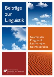 ksiazka tytu: Beitrge zur Linguistik. Grammatik ? Pragmatik ? Lexikologie ? Rechtssprache - 13 Bezeichnungen von Wildtieren, Fischen, Reptilien und Lurchen als Beschimpfungen im Deutschen, Polnischen und Spanischen autor: 