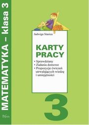 Karty pracy Matematyka 3, Jadwiga Stasica