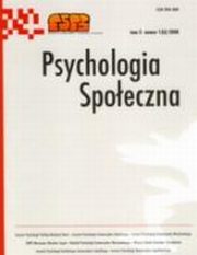 ksiazka tytu: Psychologia Spoeczna nr 1(6)/2008 autor: 