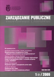 Zarzdzanie Publiczne nr 1(7)/2009, 