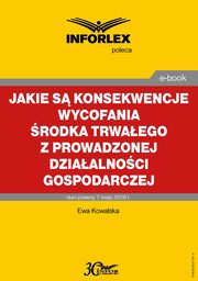 Jakie s konsekwencje wycofania rodka trwaego z prowadzonej dziaalnoci gospodarczej, Ewa Kowalska