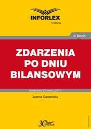 ZDARZENIA PO DNIU BILANSOWYM, Joanna Gawroska