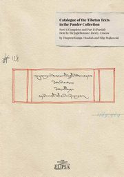 Catalogue of the Tibetan Texts in the Pander Collection: Part A (complete) and Part B (Partial), Thupten Kunga Chashab, Filip Majkowski