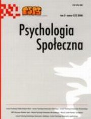 ksiazka tytu: Psychologia Spoeczna nr 2(7)/2008 autor: 