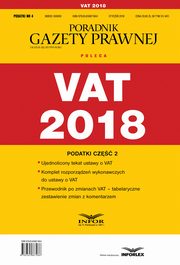 VAT 2018. Podatki cze 2, Infor Pl