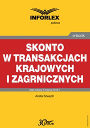 Skonto w transakcjach krajowych i zagranicznych, Aneta Szwch