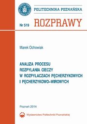 Analiza procesu rozpylania cieczy w rozpylaczach pcherzykowych i pcherzykowo-wirowych, Marek Ochowiak