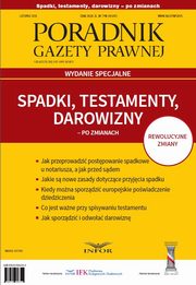 Spadki, testamenty, darowizny po zmianach, Infor Pl