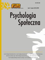 ksiazka tytu: Psychologia Spoeczna nr 4(15)/2010 autor: 