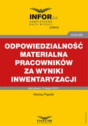 Odpowiedzialno materialna pracownikw za wyniki inwentaryzacji, Mariusz Pigulski
