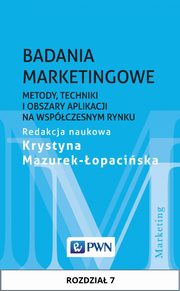 ksiazka tytu: Badania marketingowe. Rozdzia 7 autor: 