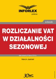 Rozliczanie VAT w dziaalnoci sezonowej, Marcin Jasiski