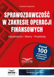Sprawozdawczo w zakresie operacji finansowych, Krystyna Gsiorek