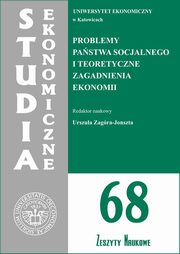 ksiazka tytu: Problemy pastwa socjalnego i teoretyczne zagadnienia ekonomii. SE 68 autor: 