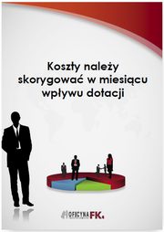 ksiazka tytu: Koszty naley skorygowa w miesicu wpywu dotacji autor: Bogdan wider