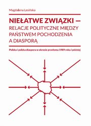 ksiazka tytu: Nieatwe zwizki relacje polityczne midzy pastwem pochodzenia a diaspor autor: Magdalena Lesiska