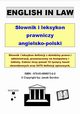 English in low. Sownik i leksykon prawniczy angielsko-polski, Jacek Gordon