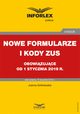 Nowe formularze i kody ZUS obowizujce od 1 stycznia 2019 r., Joanna Goliniewska