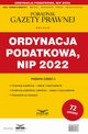 Ordynacja podatkowa NIP 2022, Praca zbiorowa