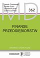 Finanse przedsibiorstw, Leszek Czapiewski, Jzefa Monika Gryko, Jarosaw Kubiak, Joanna Liziska