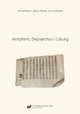 Antyfont, Dejnarchos i Likurg, Micha Bizo, Jakub Filonik, Jan Kucharski
