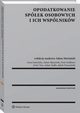 Opodatkowanie spek osobowych i ich wsplnikw, Adam Mariaski, Jakub urawiski, Anna Justyska, Piotr Szalbierz, Artur Tim, Adam do