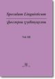 Speculum Linguisticum Vol. 3, Jan Wawrzyczyk