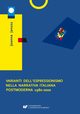 Varianti dell'espressionismo nella narrativa italiana postmoderna 1980?2000, Joanna Janusz