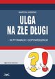 Ulga na ze dugi - w pytaniach i odpowiedziach, Marcin Jasiski