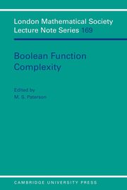 Boolean Function Complexity, 