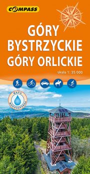 Gry Bystrzyckie, Gry Orlickie mapa laminowana, 